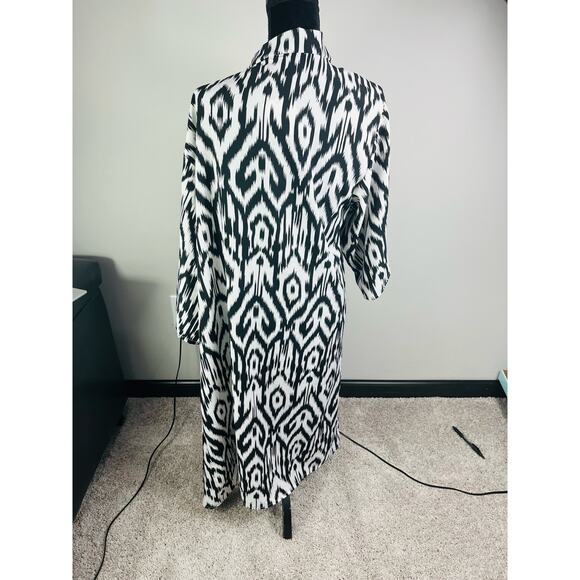 NWT Anthropologie zebra print open front cardigan poncho one size - Picture 10 of 11